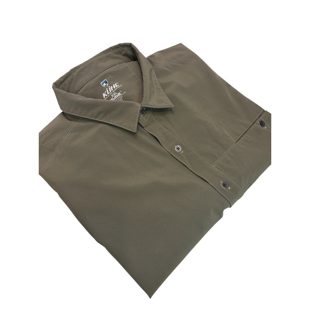 Kuhl Tufflex Button-Up Shirt Short Sleeve Men's 2XL Mountain Adventure